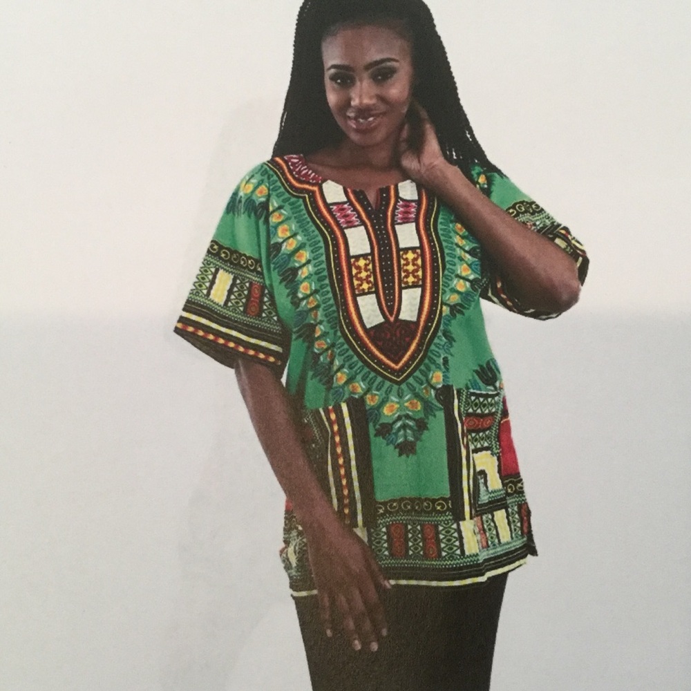 Ft inc - Unisex Green Dashiki